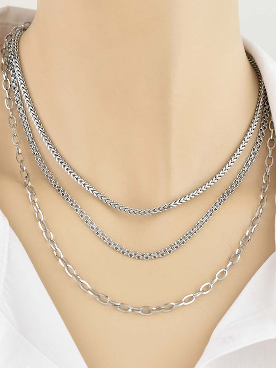 Pacifista Gold Chain 3mm Steel Neck Chain 316l 55 Cm