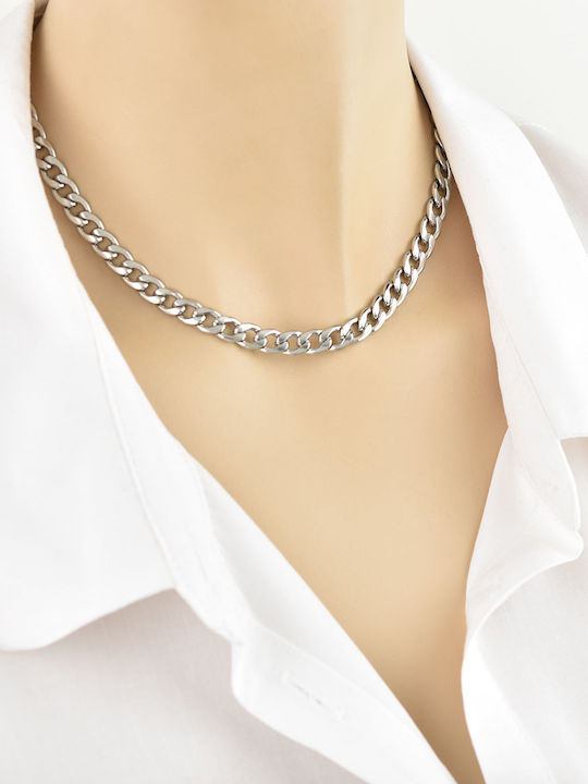 Gurmet Chain Silver Ατσάλινη Αλυσίδα 7μμ 45 Cm Gurmet Chain Silver Ατσάλινη Αλυσίδα 7μμ 45 Cm