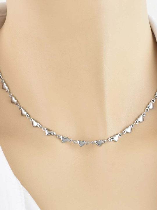 Eros Chain Silver 5mm Neck Chain Stainless Steel 316L 55 Cm