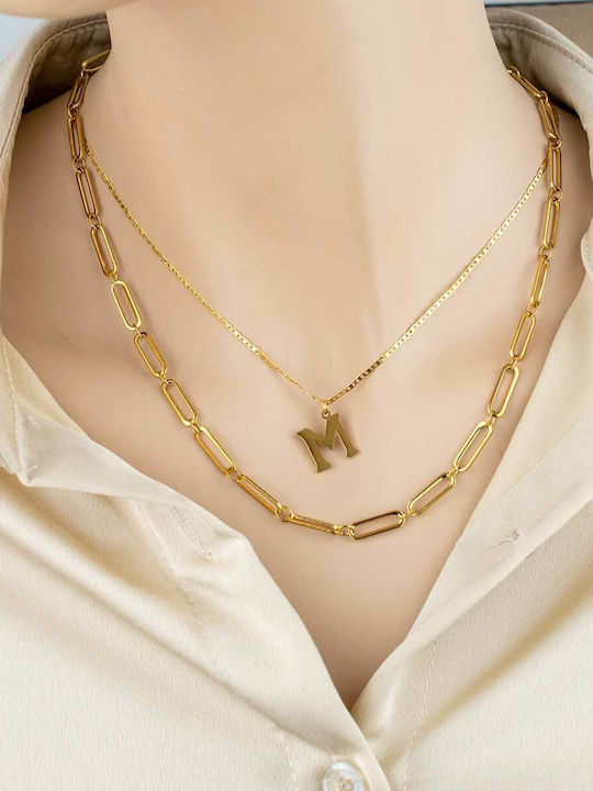 Raquel Chain Gold 4mm Αλυσίδα Λαιμού Ανοξείδωτο Ατσάλι 316l 55 Cm Raquel Chain Gold 4mm Αλυσίδα Λαιμού Ανοξείδωτο Ατσάλι 316l 55 Cm
