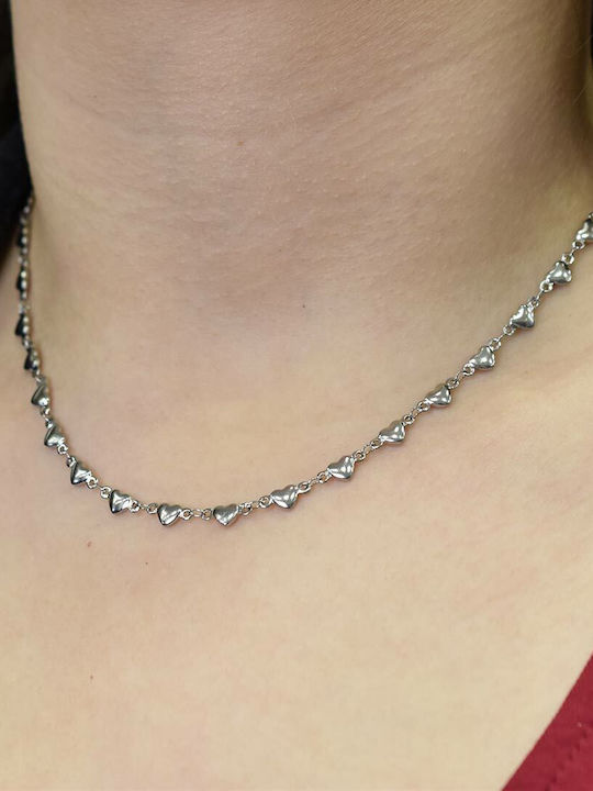 Eros Chain Silver 5mm Neck Chain Stainless Steel 316L 50 Cm
