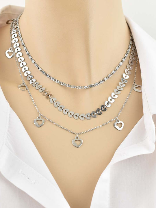 Goldjewels Chain Neck made of Steel Thin Thickness 3mm Goldjewels Chain Neck made of Steel Thin Thickness 3mm
