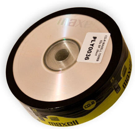 Maxell Εγγράψιμα CD-R 52x 700MB Cake Box 25τμχ