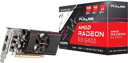 Sapphire Radeon RX 6400 4GB GDDR6 Pulse LP Graphics Card