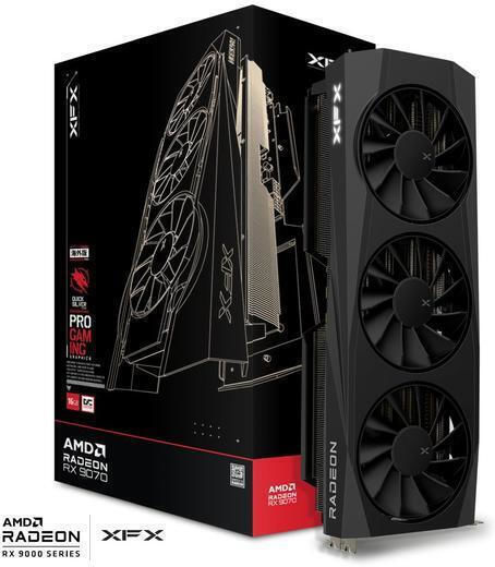 XFX Radeon RX 9070 16GB GDDR6 Quicksilver OC Ediția Gaming Placă Grafică