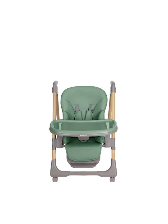 Kikka Boo Olive Foldable Baby Highchair With Adjustable Height Mint