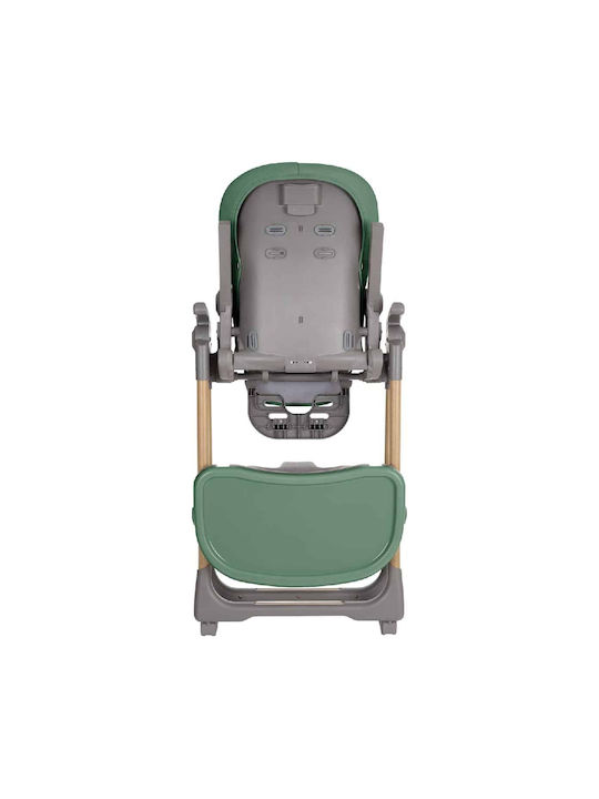Kikka Boo Olive Foldable Baby Highchair With Adjustable Height Mint