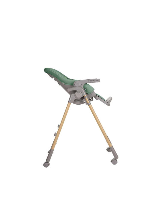 Kikka Boo Olive Foldable Baby Highchair With Adjustable Height Mint