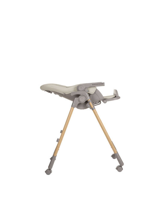 Kikka Boo Olive Foldable Highchair & Leatherette Seat Beige