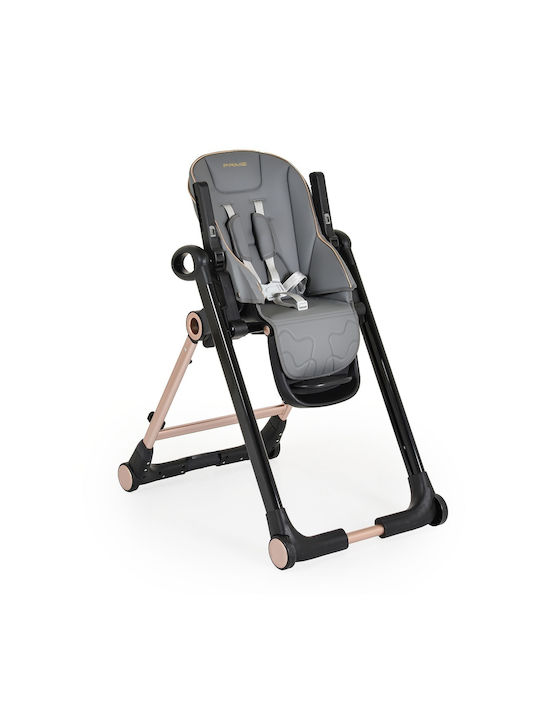 Cangaroo Prime Foldable Highchair with Metal Frame Leatherette