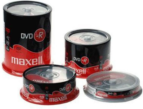 Maxell Beschreibbare DVD-R 16x 4.7GB Kuchenbox 50Stück