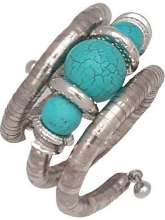 Vintage Boho Turquoise Stone Necklace Earrings Bracelet Set