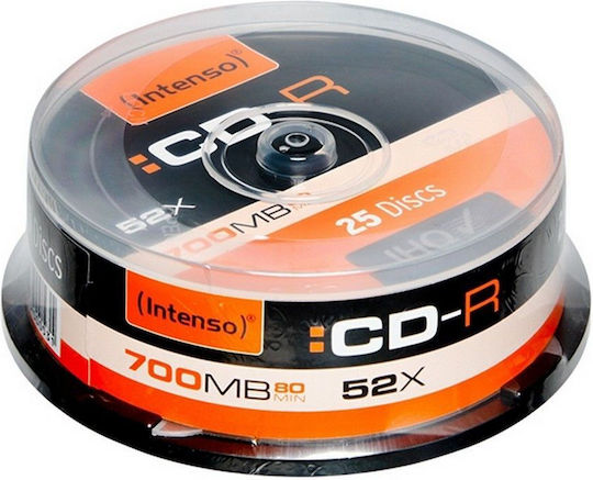 Maxell Beschreibbare CD-R 52x 700MB Kuchenbox 25Stück
