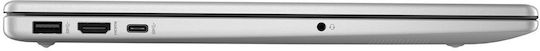 HP 15-fd0234nw 15.6" FHD (Kern i3-1215U/8GB/256GB SSD/Kein Betriebssystem) Natural Silver (International English Tastatur)