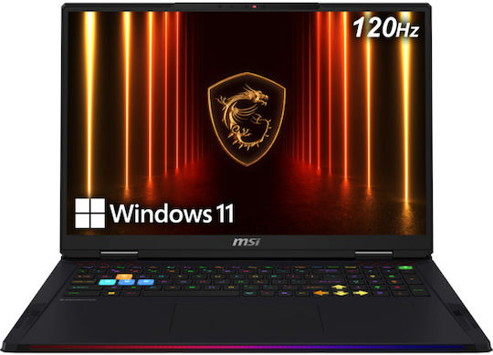 MSI Raider A18 HX A9WIG 18" 120Hz (Ryzen 9-9955HX3D/64GB/2TB SSD/GeForce RTX 5080/W11 Home) (UK Клавиатура)