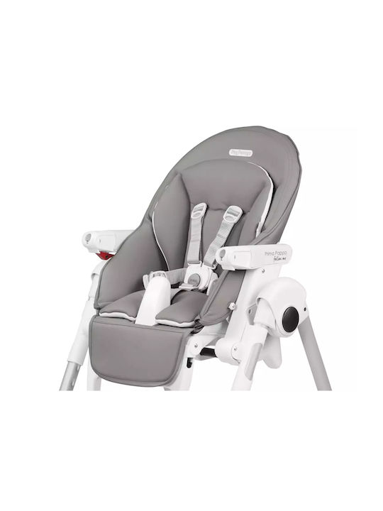 Peg Perego Prima Pappa Follow Me Plus Αναδιπλούμενο Καρεκλάκι Φαγητού με Ρυθμιζόμενο Ύψος Ice