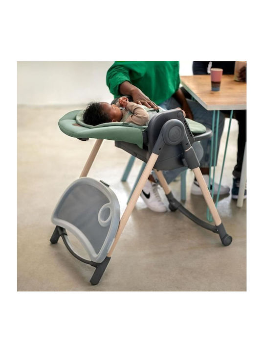 Maxi-Cosi Minla Foldable Baby Highchair with Adjustable Height Beyond Green