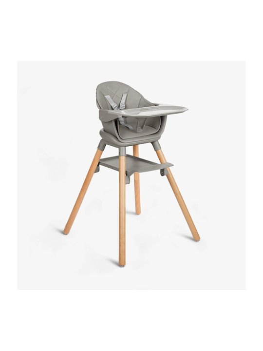 Kikka Boo Woody Baby Highchair 2 in 1 Gray