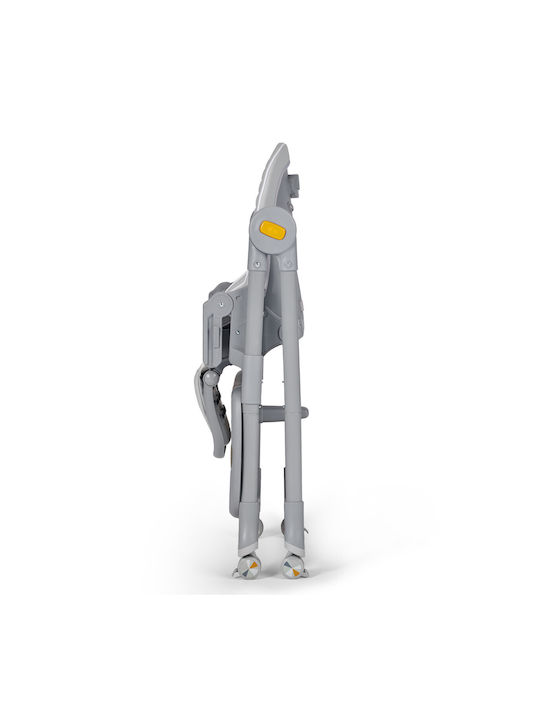 Kinderkraft Lastree Foldable Baby Highchair 2 in 1 with Adjustable Height Gray
