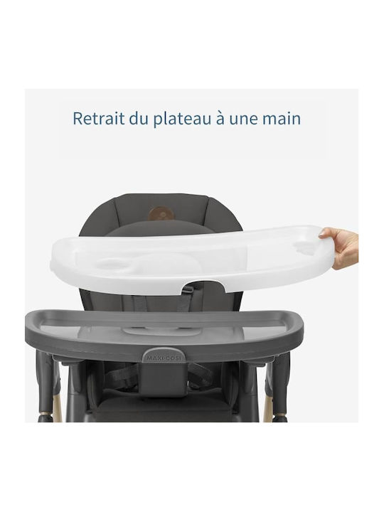 Maxi-Cosi Minla Foldable Baby Highchair With Adjustable Height Gray