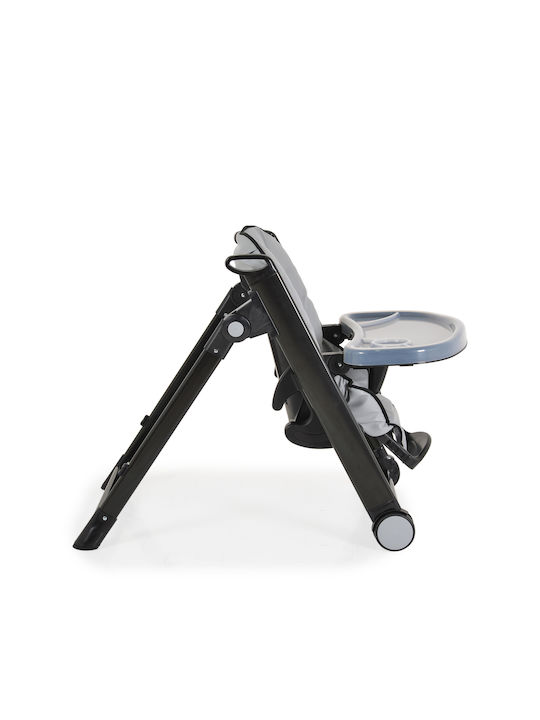 Cangaroo Neron Foldable Baby Highchair with Adjustable Height Gray