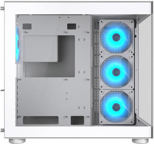 Cougar FV150 RGB Gaming Midi Tower Κουτί Υπολογιστή με Πλαϊνό Παράθυρο Λευκό