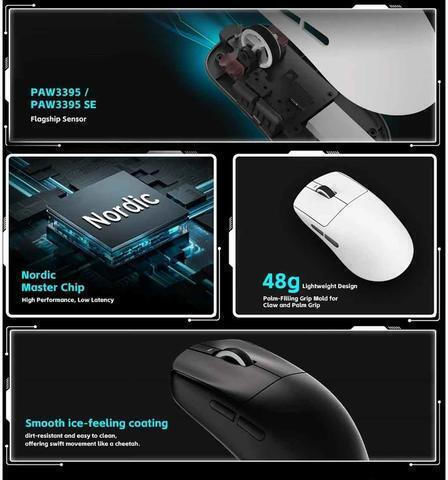 ATK VXE Dragonfly R1 Pro Max 1K Drahtlos Gaming Gaming Maus Weiß