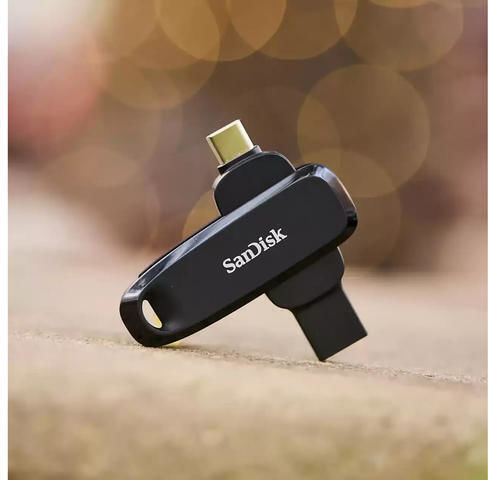 Sandisk 256GB USB 3.2 Stick with connection USB-A & USB-C Black