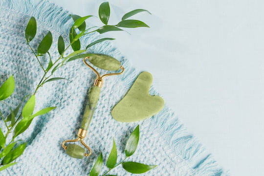 Gesichtsmassagegerät Jade Anti-Aging Gesichtsmassage-Roller