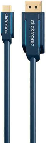 Clicktronic Video Cable USB-C male - DisplayPort Μπλε 1m 44931