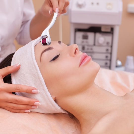 Mesotherapy Device Derma Roller Face Body 540 Needles 0.5mm White