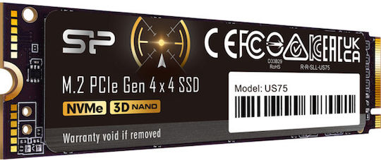 Silicon Power US75 SSD 1TB M.2 Type With PCI Express 4.0 Connection PS5 Compatible SP01KGBP44US7505