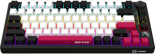 Lorgar Wireless Gaming Mechanical Keyboard 75% with RGB lighting (English US) Multicolour