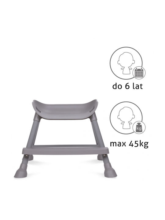 Kidwell Eatan Baby Hochstuhl 4 in 1 mit Höhenverstellbar Grau