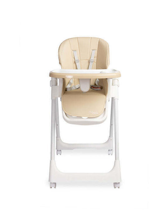 Caretero Large Foldable Baby Highchair Beige