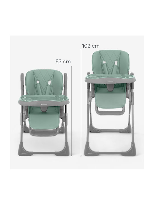 Kikka Boo Comfy+ Foldable Baby Highchair with Adjustable Height Gray