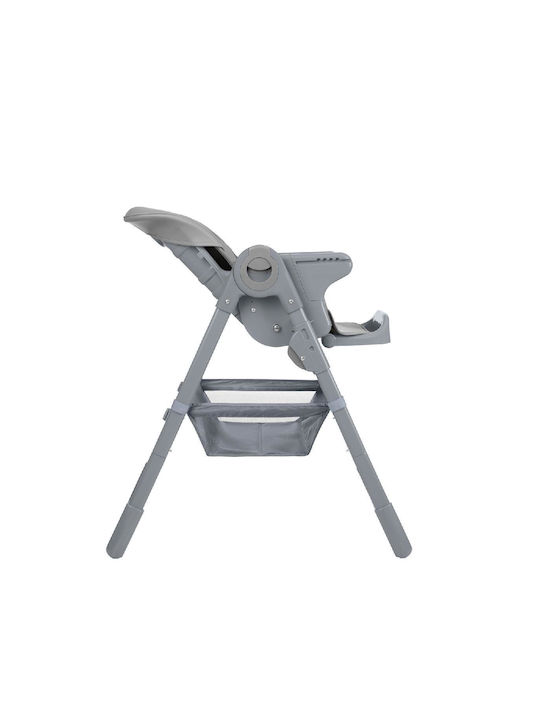Kikka Boo Comfy+ Foldable Baby Highchair with Adjustable Height Gray
