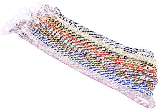 Lanț de Ochelari Twisted Chain cu Ață Colorată Roz