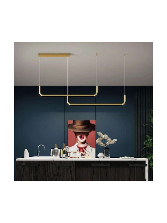 Atman Hängelampe Gold Schiene 120cm.