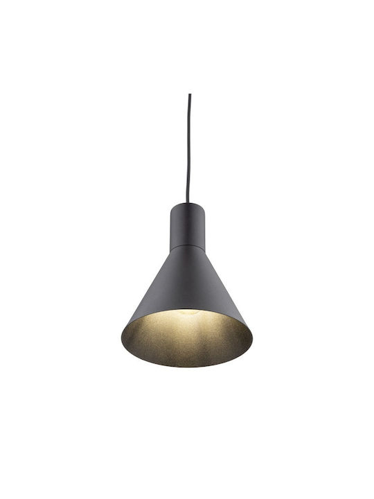 TK Lighting Pendant Light Black with Socket E27 18x155cm