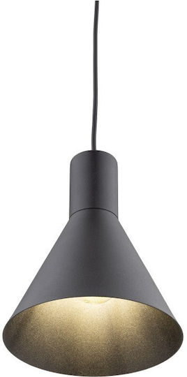 TK Lighting Pendant Light Black with Socket E27 18x155cm