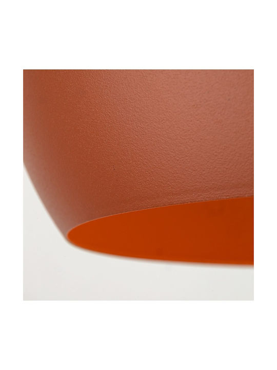 TK Lighting Κρεμαστό Φωτιστικό Κόκκινο με Ντουί E27 17x150εκ.