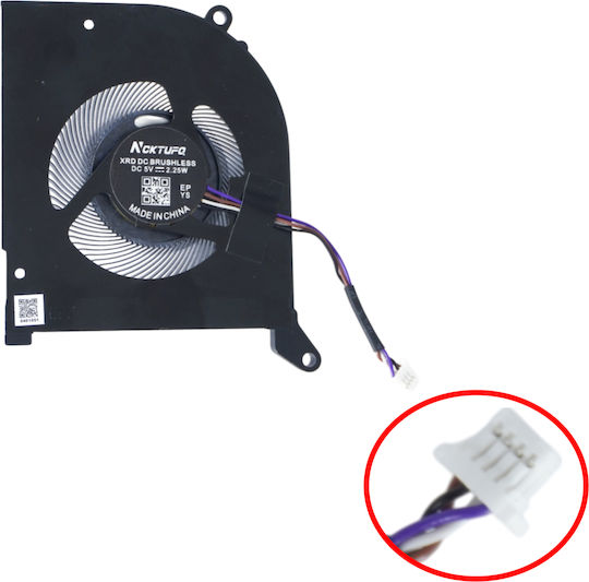 Ventilator de răcire CPU pentru laptop MSI 16v1 16v2 GS66 WS66 P66 GS76 Stealth 11UG 0800910 BS5005HS-U4Q Cod OEM 80935