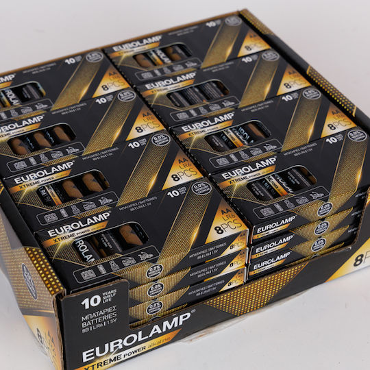 Eurolamp Extreme Alkaline Batteries AA 1.5V 8pcs