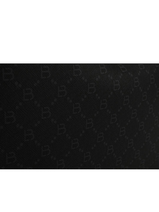 Shopper Handtasche Lucky Bees 355 V2 Schwarz Grau Kunstleder 50x15x28 cm 671lkb1521