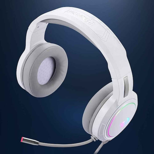 Redragon H270 Mento Over Ear Gaming Headset with Connection 3.5mm / USB White