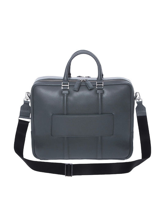 P10kmc02 06h Mandarina Duck Times Briefcase Lead Gray