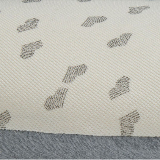 Candide Pregnancy & Breastfeeding Pillow Gray Hearts