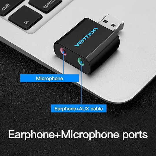 Vention Vab-s17-b External USB Sound Card