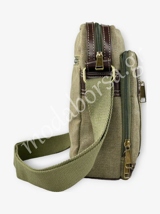 Rcm Geantă de Umăr Textil Canvas 17741-050 Kaki